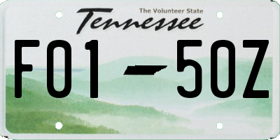 TN license plate F0150Z