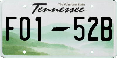 TN license plate F0152B