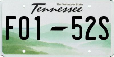 TN license plate F0152S