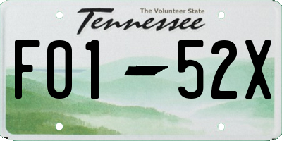 TN license plate F0152X