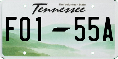 TN license plate F0155A