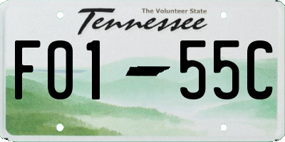 TN license plate F0155C