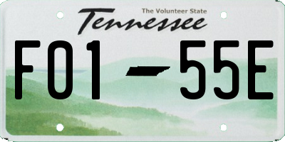 TN license plate F0155E