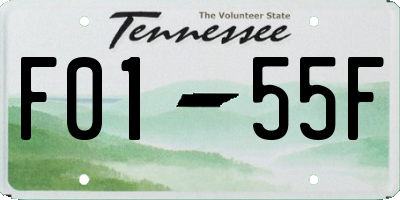 TN license plate F0155F