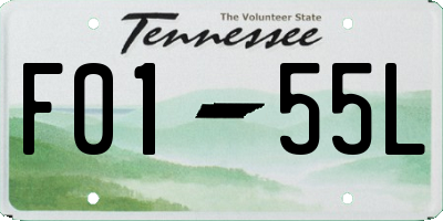 TN license plate F0155L