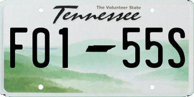 TN license plate F0155S