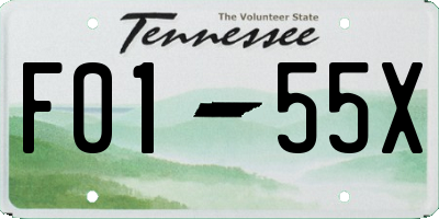 TN license plate F0155X