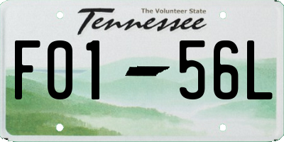 TN license plate F0156L