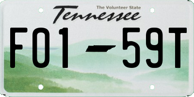 TN license plate F0159T
