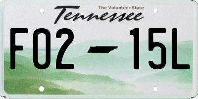 TN license plate F0215L