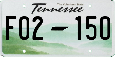 TN license plate F0215O