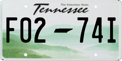 TN license plate F0274I