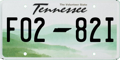 TN license plate F0282I