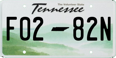 TN license plate F0282N