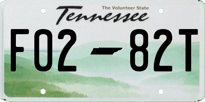 TN license plate F0282T