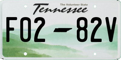 TN license plate F0282V