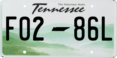 TN license plate F0286L