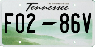 TN license plate F0286V