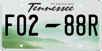 TN license plate F0288R