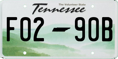 TN license plate F0290B