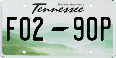 TN license plate F0290P