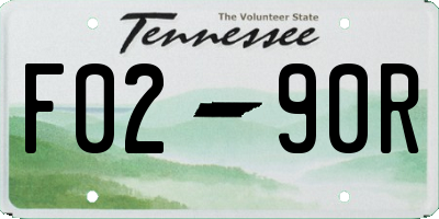 TN license plate F0290R