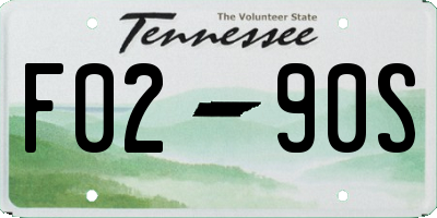 TN license plate F0290S
