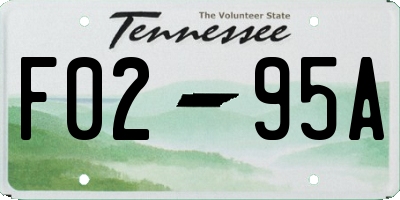 TN license plate F0295A