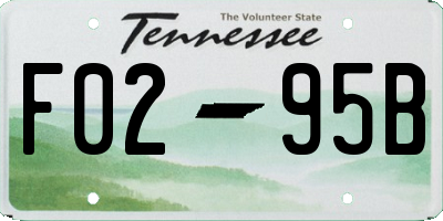 TN license plate F0295B