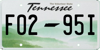 TN license plate F0295I