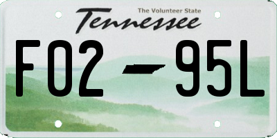 TN license plate F0295L