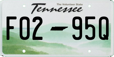 TN license plate F0295Q