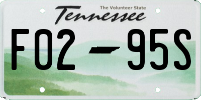 TN license plate F0295S