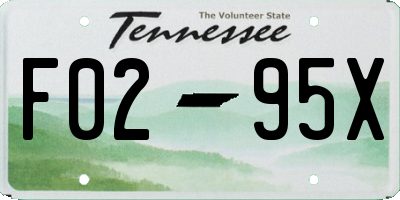 TN license plate F0295X
