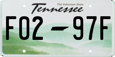 TN license plate F0297F