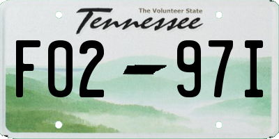 TN license plate F0297I
