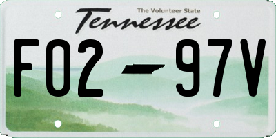 TN license plate F0297V