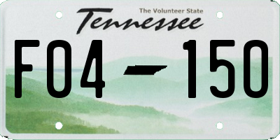 TN license plate F0415O