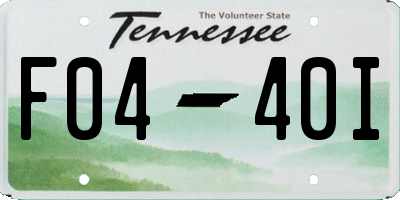 TN license plate F0440I