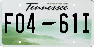 TN license plate F0461I