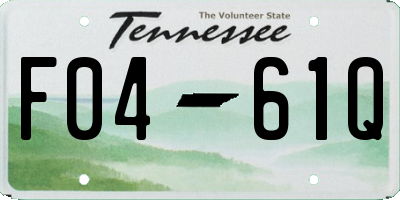 TN license plate F0461Q