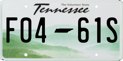 TN license plate F0461S