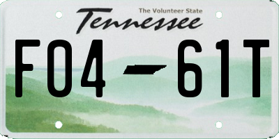 TN license plate F0461T