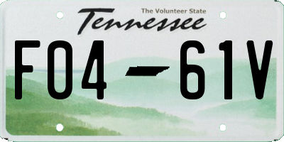 TN license plate F0461V