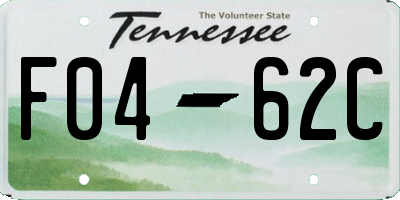 TN license plate F0462C