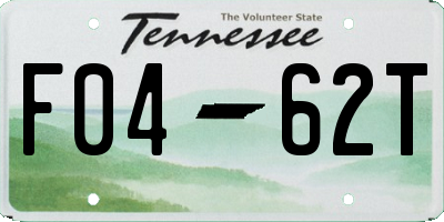 TN license plate F0462T