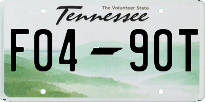 TN license plate F0490T