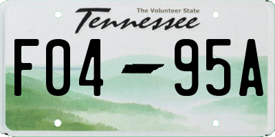 TN license plate F0495A