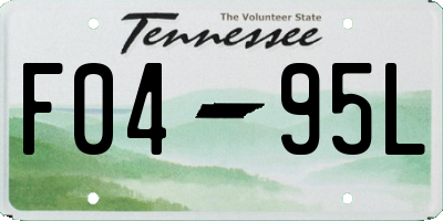TN license plate F0495L