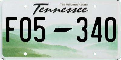 TN license plate F0534O